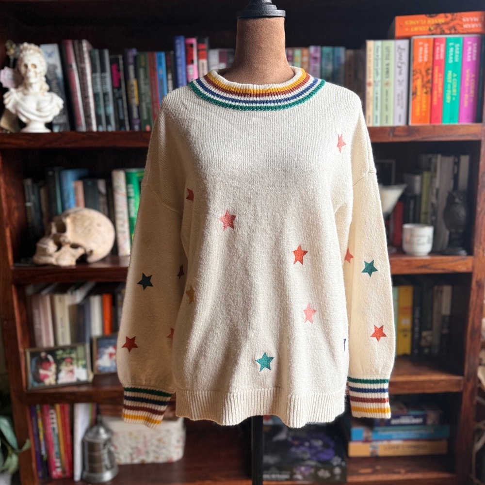 Colorful Star Pattern Sweater